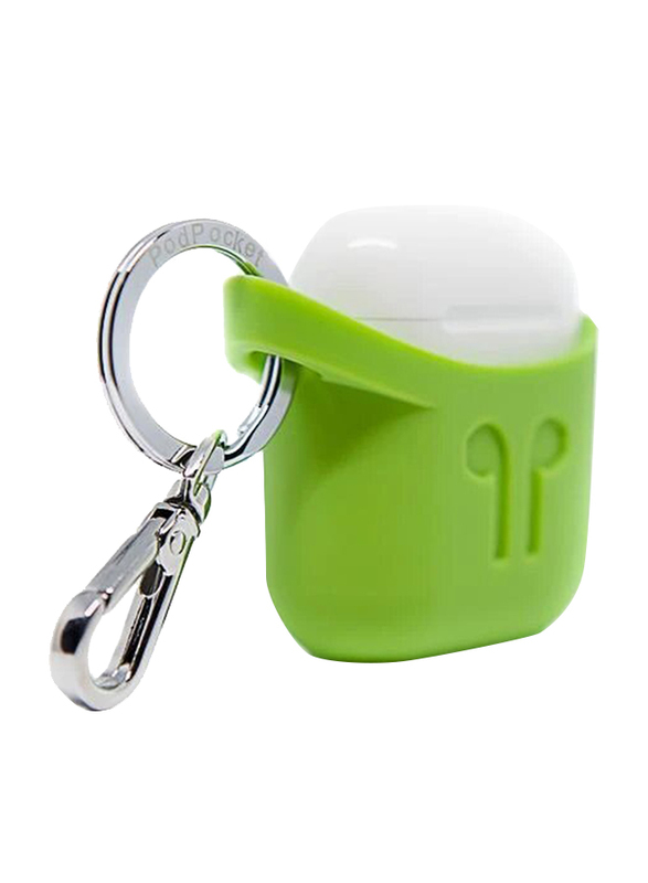 Podpocket Silicone Case for Apple AirPods, Pear Green