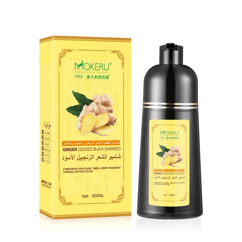 

Mokeru Ginger Essence Black Shampoo, 500ml Natural Black