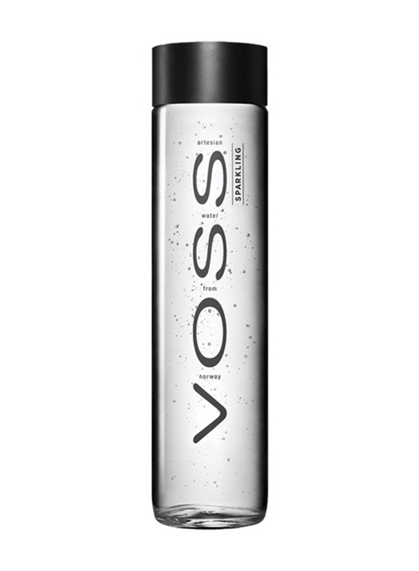 Voss Artesian Sparkling Water, 12 Plastic Bottles x 800ml
