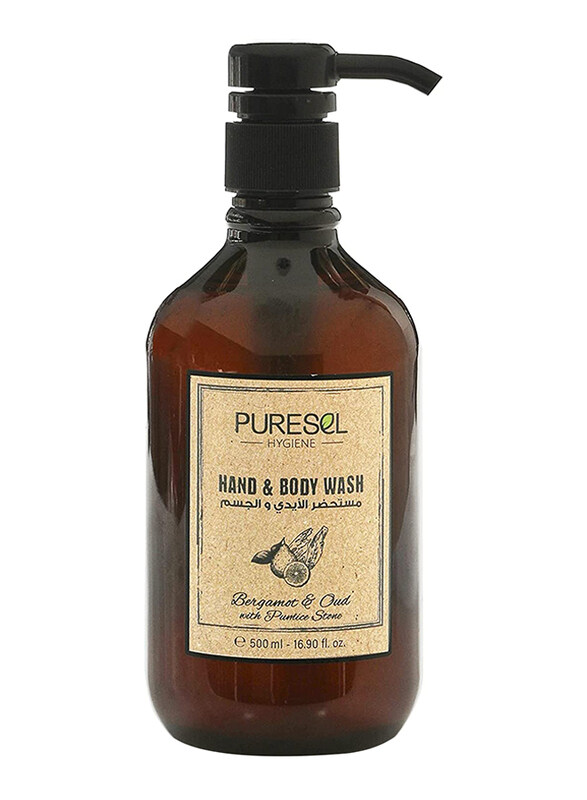 

Puresel Bergamot & Oud with Pumice Stone Hand & Body Wash, 500ml