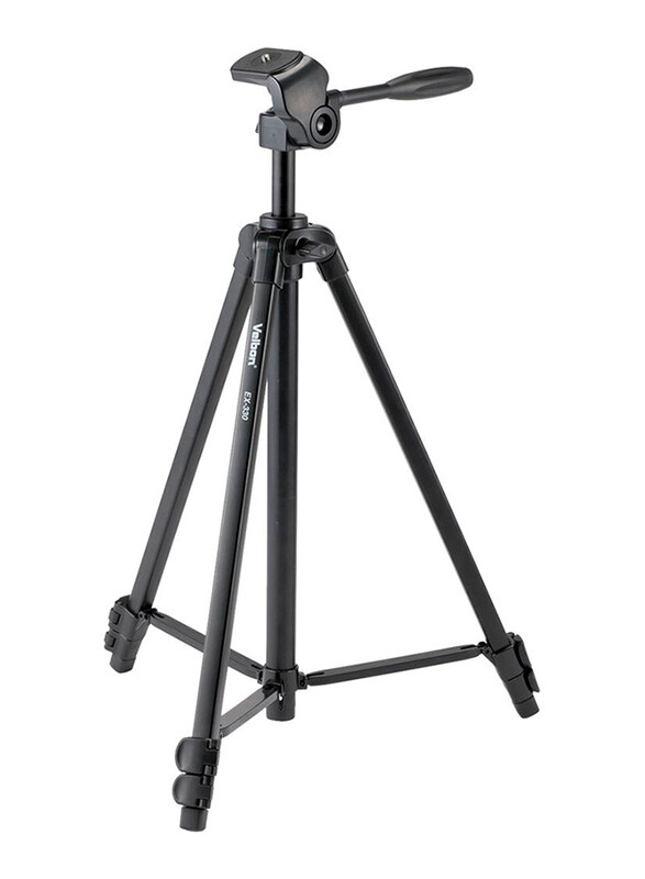 

Velbon EX-330 Aluminum Tripod for Camcorder and DSLR Camera, Black