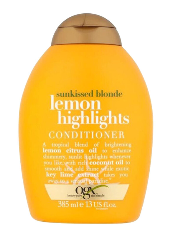 

Ogx Sunkissed Blonde Lemon Highlights Conditioner for All Hair Types, 385ml