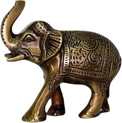 Antique Elephant Statue Gold 902B