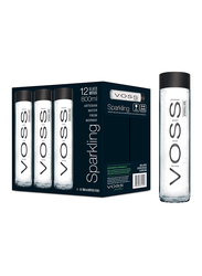 Voss Artesian Sparkling Water, 12 Plastic Bottles x 800ml