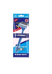 STARMAXX TWIN SIGMA BLUE RAZOR BLADE WITH LUBRA STRIPS POUCH OF 10