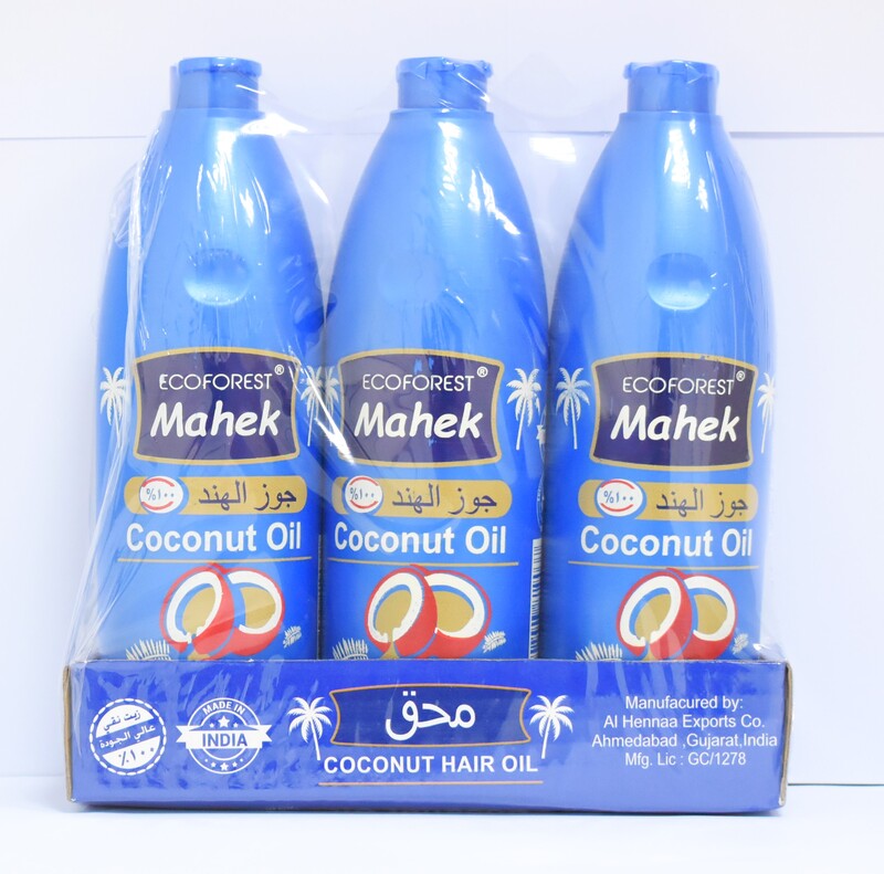 

Ecoforest Mahek Coconut Hair Oil Bundle, 500ml Bottles, Pack of 3