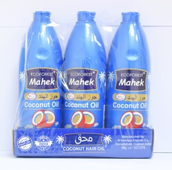 Mahek Coconut Hair Oil Bundle, 500ml Bottles, Pack of 3