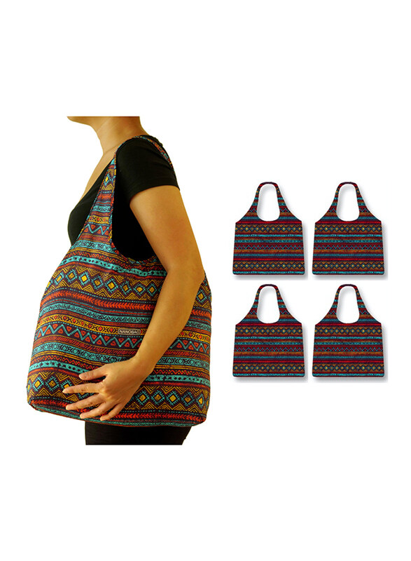 

Nanobag 3.0 Geometric Ultimate Reusable Hobo Bag for Women, 5 Pieces, Multicolor