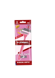 STARMAXX TWIN SIGMA PINK RAZOR BLADE WITH LUBRA STRIPS POUCH OF 10