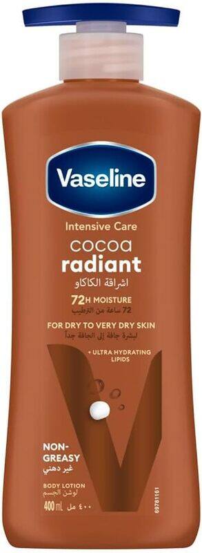 

Dabur Vaseline Body Lotion Cocoa Radiant with Cocoa Butter, Non-Greasy Formula, Restores Glow To Dull, Dry Skin, 400ml