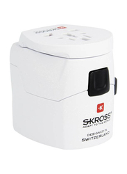 Skross World 1575W Wall Charger, 4 Plug Pro World 6.3A Multi USB Adapter, 1103175, White