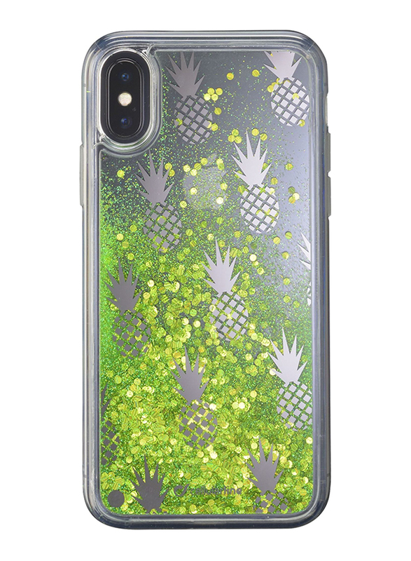 Cellular Line Apple iPhone XS/X Mobile Phone Case Cover, Stardust Pineapple, Multicolor