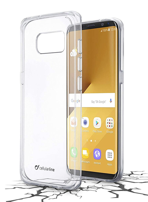 Cellular Line Samsung Galaxy S8 Plus Clear Duo TPU Mobile Phone Case Cover, Transparent