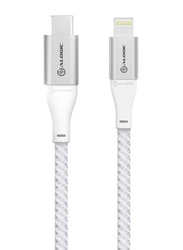 Alogic 1.5-Meter Lightning Cable, USB Type-C Male to Lightning for Apple Devices, White