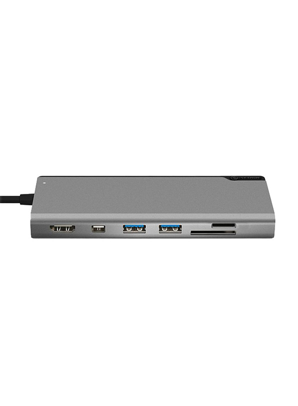 Alogic 8-in-1 USB Type-C Docking Station PLUS with Power Delivery Ultra Series, ULDPLS-SGR, Space Grey