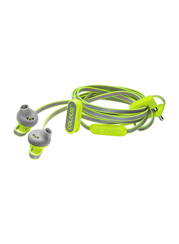 Coloud The Hoop 3.5 mm Jack In-Ear Earphones with Mic, Electric Lime