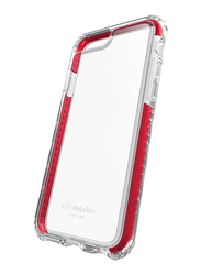 Cellular Line Apple iPhone 7 4.7-inch Tetra Force Shock-Tech Ultra Protective Rubber Mobile Phone Case Cover, Clear/Red
