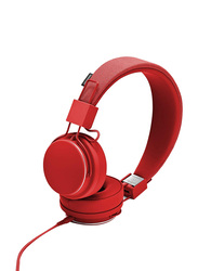 Urbanears Plattan II 3.5 mm Jack On-Ear Headphones with Mic, Tomato Red