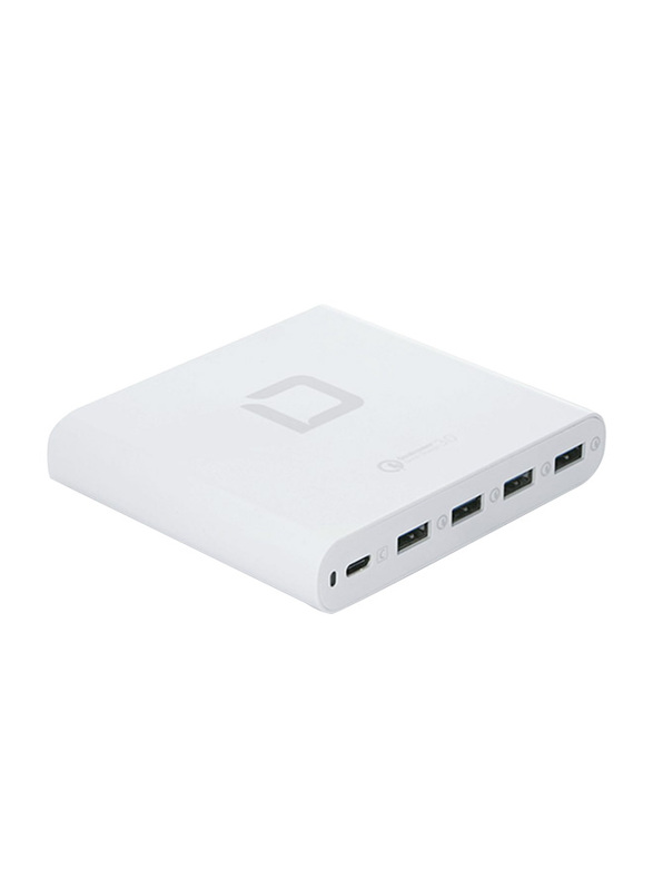 Dicota Universal USB Type-C and USB Type-A Charger for Notebook with EU/UK Port, D31698, White