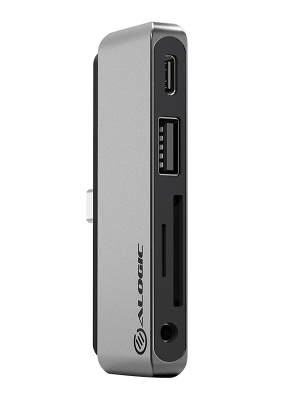 Alogic Anchor 60W USB Type-C Dock Card Reader USB Hub for Samsung DeX, UCANCCR, Grey