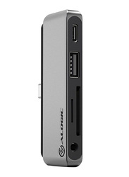 Alogic Anchor 60W USB Type-C Dock Card Reader USB Hub for Samsung DeX, UCANCCR, Grey