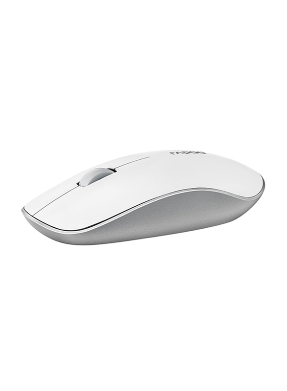 Rapoo 3510 2.4Ghz Wireless Slim Optical Mouse, White