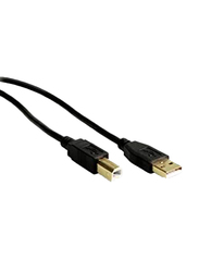 G&BL 3-Meter USB Type-B Printer Cable, USB Type A Male to USB Type-B for All USB Type-B Devices, Black