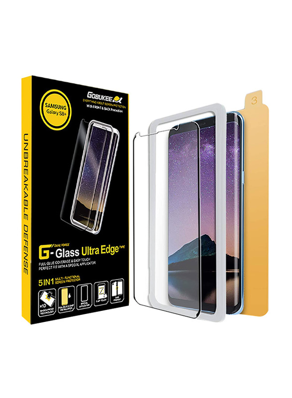 غوبوكي واقي شاشة من الزجاج المقوى لهاتف سامسونغ غالاكسي S8 بلس, شفاف