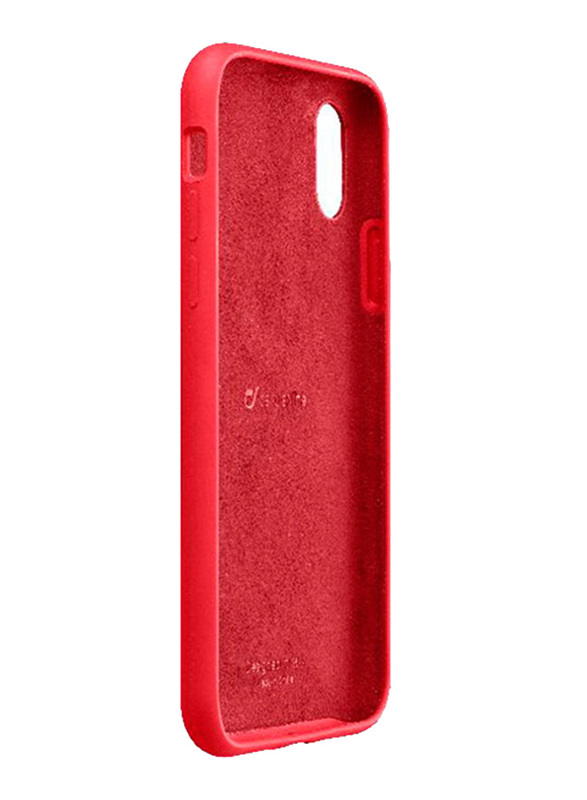 Cellular Line Apple iPhone XS Max Sensation Soft Touch Silicone Mobile Phone Case Cover, Red