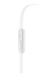 سماعات سيلولارلاين لاود بتصميم داخل الاذن 3.5 مم بلوتوث مع مايكروفون, أبيض
