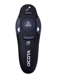 Dicota Pin Point Wireless Ergonomic Laser Presenter, D30933, Black