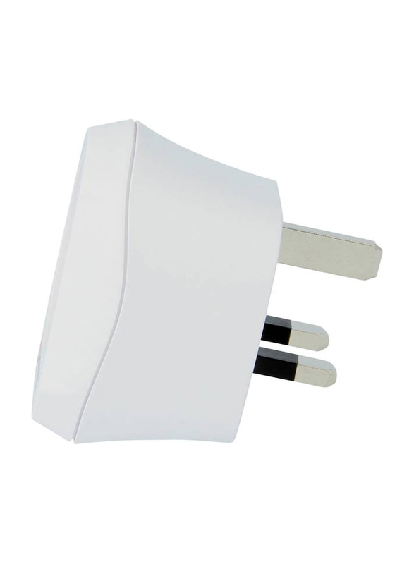 Skross Wall Charger, UK + EU Plug World USB Adapter, 1500230-E, White