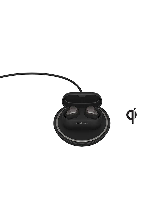 سماعات جابرا ايليت 85T بتصميم داخل الاذن لاسلكية وخاصية الغاء الضوضاء مع مايكروفون, أسود تيتانيوم