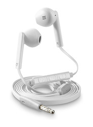 سماعات سيلولارلاين مانتيس برو بتصميم داخل الاذن 3.5 مم ستيريو مع مايكروفون, أبيض