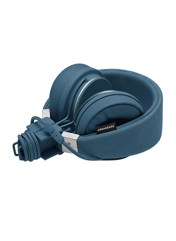 Urbanears Plattan II 3.5 mm Jack On-Ear Headphones with Mic, Indigo