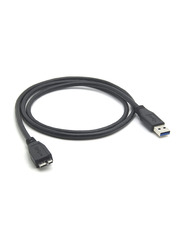 G&BL 0.6-Meter Micro-B USB 3.0 Cable, USB Type A Male to Micro-B USB for Hard Drives, 3429, Black
