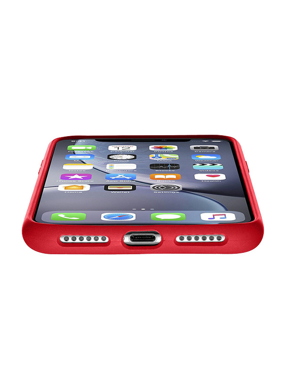 Cellular Line Apple iPhone XR Sensation Soft Touch Silicone Mobile Phone Case Cover, Red
