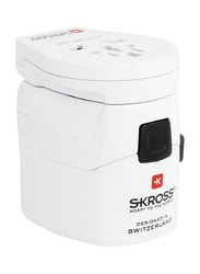 Skross World Wall Charger, 4 Plug Pro 6.3A Multi USB Adapter, 1302535, White