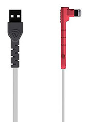 Coloud 1.2-Meter The Super Lightning Cable, USB Type A Male to Lightning for Apple Devices, Red/Grey