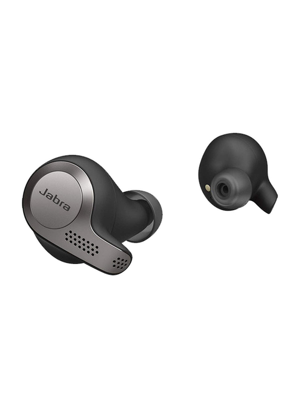 Jabra Evolve 65T Wireless In-Ear Noise Cancelling Earbuds with Mic, Titanium Black