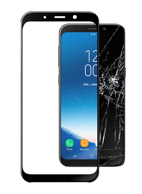 Cellular Line Samsung Galaxy A8 Anti-shock Tempered Glass Screen Protector, Clear