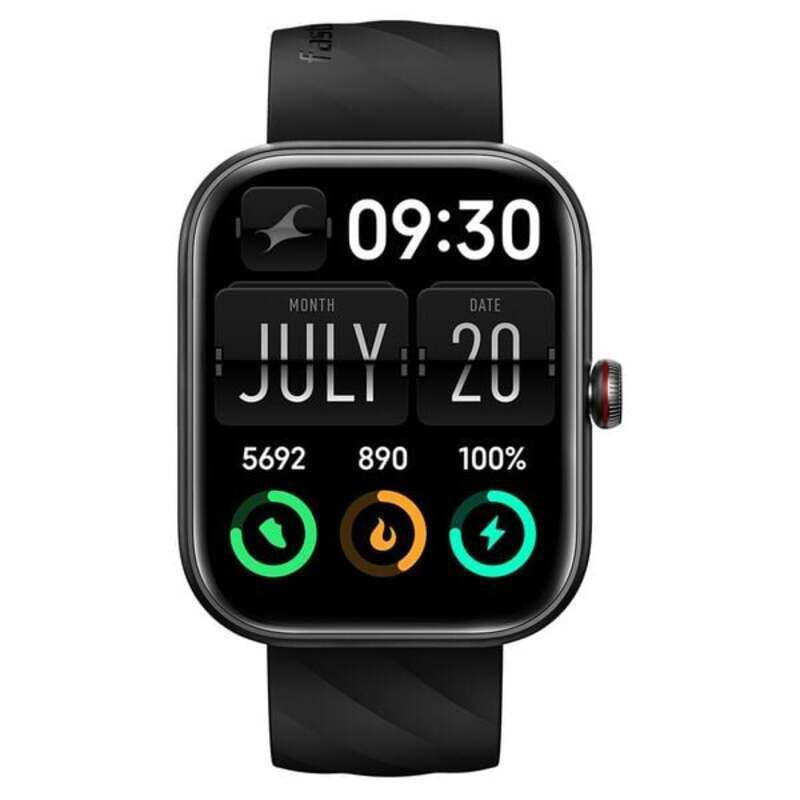 

TITAN Fastrack Reflex kruz+ Smart Watch 1.91" TFT Square Display, BT Calling, IP68 - Black/Black