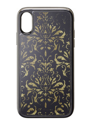 Cellular Line Apple iPhone XR Stardust Damask Plastic Mobile Phone Case Cover, Black