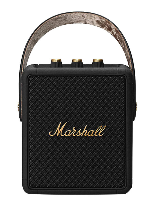 

Marshall Stockwell II Portable Bluetooth Speaker, Black/Brass