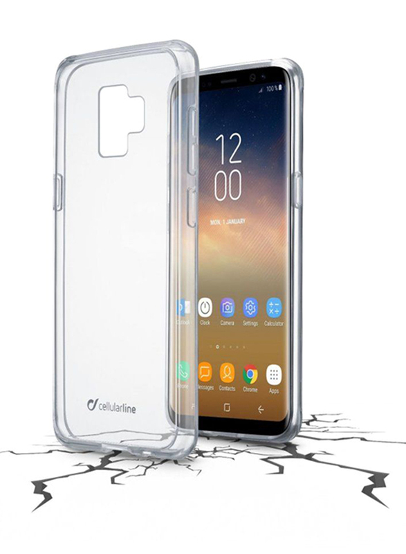 Cellular Line Samsung Galaxy S9+ Clear Duo Hard Mobile Phone Case Cover, Clear