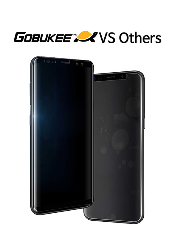 Gobukee Samsung Galaxy S9 Plus G-Dual Force Glass Ultra Edge Tempered Glass Screen Protector, Clear