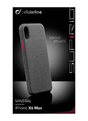 Cellular Line Apple iPhone XS Max Mineral Silicone Mobile Phone Case Cover, Black