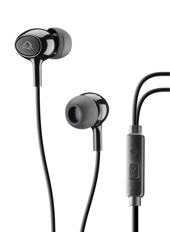 Cellularline Acoustic Wired In-Ear Earphones with Mic, Black