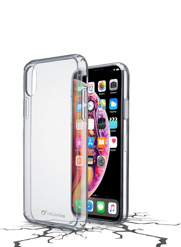 

Cellular Line Apple iPhone XS Max Duo Hard Mobile Phone Case Cover, Clear