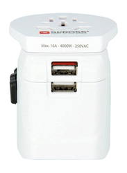 Skross World 1575W Wall Charger, Pro Light USB Adapter, 1302550, White